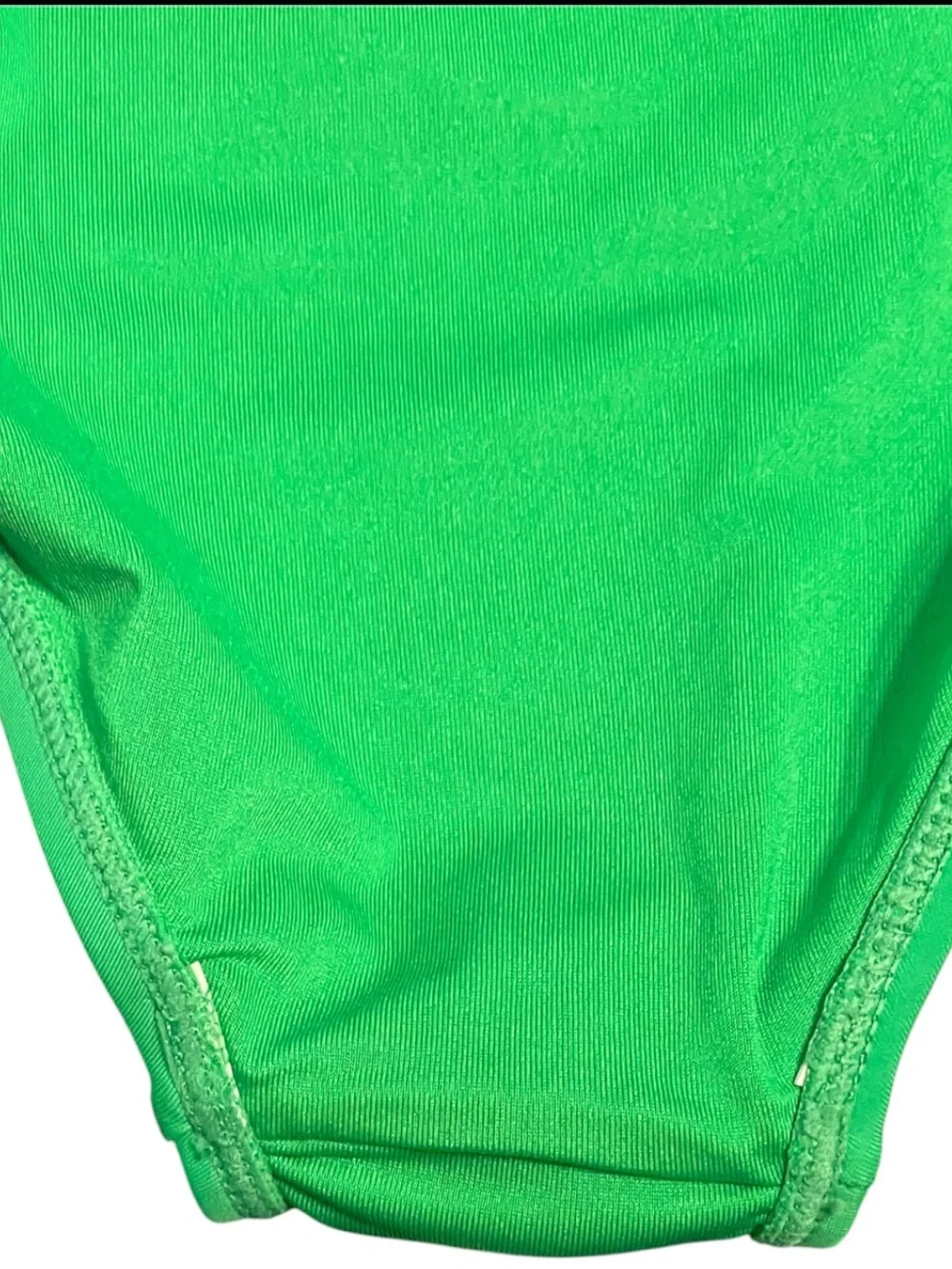 Old Navy Girls Set of 2 Swimsuits Green Ruffle & Strawberry Print One piece Set
